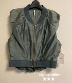 Dignite collier/ディニテコリエ】異素材ドッキングベスト◇薄手