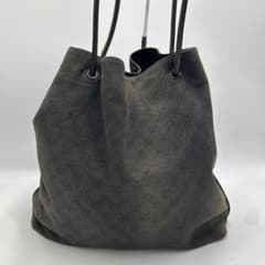GUCCI グッチ GGキャンバス 巾着型ショルダーバッグ トートバッグ GG