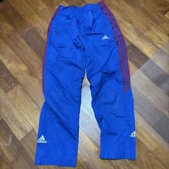 adidas キッズ ジャージ パンツ ブルーのサムネイル