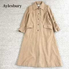 アリスバーリー ロングコート ウールリッチブレンド 飾りベルト