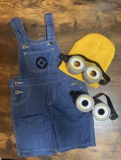 ミニオン　ハロウィン　コスプレ　こども　キッズ　100 2歳　3歳　セットのサムネイル