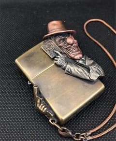 ZIPPO「Joker Piero」Solid Brass チェーン付きのサムネイル