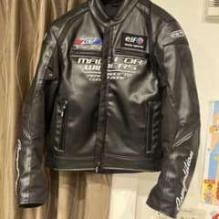 elf エルフ エボルツィオーネ PU レザー ジャケット ＬＬサイズブラックのサムネイル