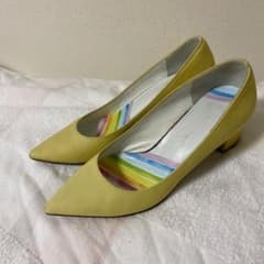 GINZA Kanematsu パンプス イエロー 21.5cmのサムネイル
