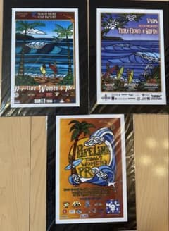 ヘザーブラウン　アート　ポスター　ハワイ　サーフィン　ノースショア　3枚セット ヘザーブラウン アート ポスター ハワイ サーフィン ノースショア 3枚
