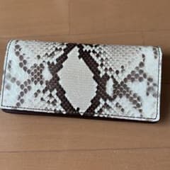 シャーク　皮　ウォレット　長財布　ホワイトのサムネイル
