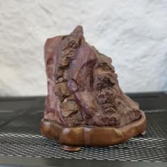 希少品 天然石 岩石 台座付き オブジェ 装飾品 骨董 昭和レトロ - メルカリ