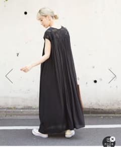 新品インド 楊柳 ノースリーブ カットワーク 刺繍 ワンピース （ 2WAY）のサムネイル