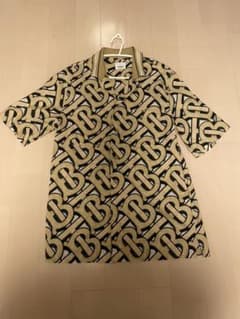 【Burberry】半袖モノグラムP コットンシャツ　ユニセックスのサムネイル