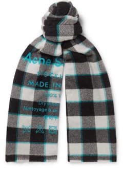 Acne Studios チェック柄 ウールマフラーのサムネイル