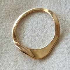 フリルリング♡11号【エテ】K10 ゴールド ウェーブリング☆アガット 好きも フリルリング♡11号【エテ】K10 ゴールド ウェーブリング☆アガット