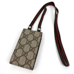 【極美品】GUCCI グッチ ミニ ネックポーチ シェリーライン 125848 極美品】GUCCI グッチ ミニ ネックポーチ シェリーライン 125848