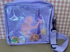 ディズニー　プリンセス　ラプンツェル　プレミアム缶バッジ付　ショルダーバッグ