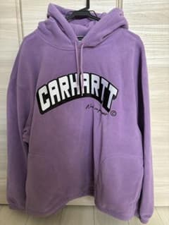 Carhartt フリース パーカー パープル Lのサムネイル