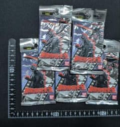 東宝怪獣大全 カードダスマスターズ 未開封 5パック セット バンダイ