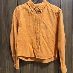 オレンジ ボタンシャツ Sサイズのサムネイル