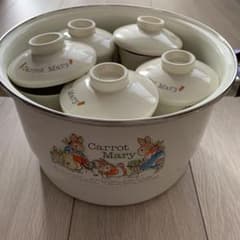 ⭐︎みやび様専用⭐︎ピーターラビット茶碗蒸しホーロー鍋のサムネイル