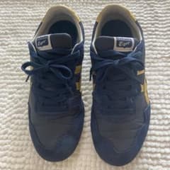 Onitsuka Tiger セラーノ ネイビー/ゴールドスニーカー - メルカリ