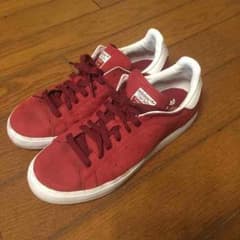 アディダス(adidas)スタンスミス  赤 スエード D67366のサムネイル