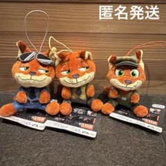 ズートピア　こてっとぺったんミニマスコット　ニック　全3種