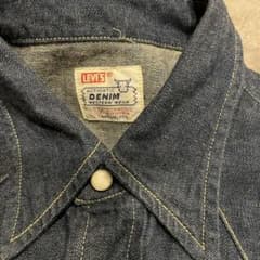 90's levi's short horn denim shirt 米国製のサムネイル