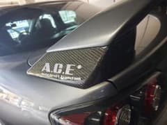 RX-8 SE3P 後期用 ACE+ リヤウイングベース FRP製 カーボン加工 RX-8 SE3P 後期用 ACE+ リヤウイングベース FRP製 カーボン加工 - メルカリ