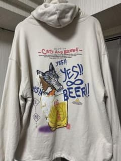 go slow caravan ゴースローキャラバン　猫と麦酒パーカーのサムネイル