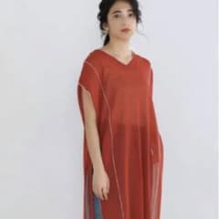 BouJeloud シースルーパインピングニットベストのサムネイル