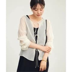 【一度のみ着用】Plage(プラージュ)SHEER STRING ブラウスのサムネイル