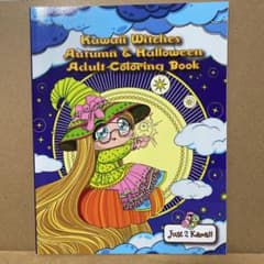 大人の塗り絵　Kawaii witches  coloring bookのサムネイル