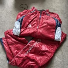 Champion ナイロン セットアップ レッド Lのサムネイル