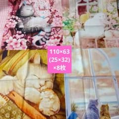 猫ビッグパネル　110×63　 (25×32)8枚のサムネイル