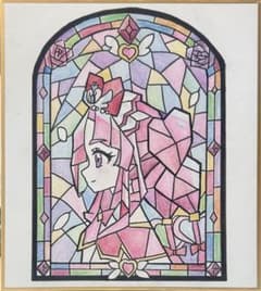 o*n様 キュアミスティック　手描きファンアート イラスト ステンドグラス風のサムネイル