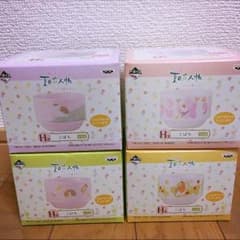 早い者勝ち!!夏目友人帳 一番くじ にゃんこ先生 H賞こばち 全4種セットのサムネイル