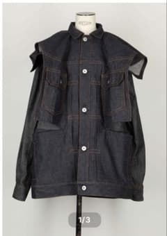sacai 新品タグ付き デニムジャケット 70%以上OFF ！ハンガー付定価