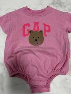 baby GAP くまさん ロンパース ピンク 12-18ヶ月のサムネイル