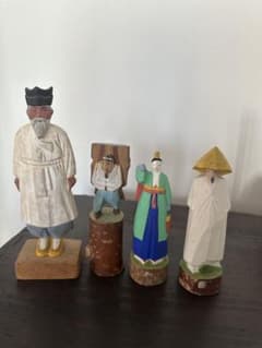 韓国手彫り木製郷土玩具セット - メルカリ