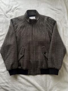 22AW CELINE チェック スタッズ テディジャケット ボンバージャケットのサムネイル