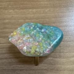 パステルカラー琉球ガラス入りポニーフックのサムネイル
