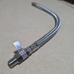コンプレッサ メッシュホース チェックバルブ NPT 3/8 480C エアサスのサムネイル