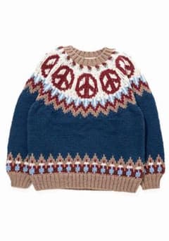 HAVEAGRATEFUL DAY/PEACE PATTERN WOOLKNITのサムネイル