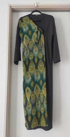 ＢＡＮＵＲＯＳＡ リメイク品　ベリーダンス　前開き　ガラベーヤ　羽織り　アバヤのサムネイル