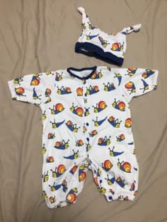 ロンパース60cm☆帽子セットのサムネイル