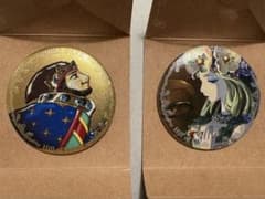 キン肉マン 45周年 愛と絆の原画展 テリーマン メタルアートバッジ 第1