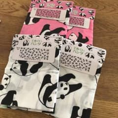 パンダ　てぬぐい　4枚セットのサムネイル