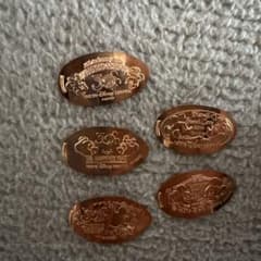 Tokyo Disney Resort Souvenir Medal Set of 5