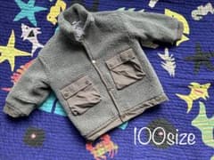 韓国子ども服　モコモコ　ボア  コート　100サイズのサムネイル