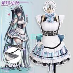 勝利の女神:NIKKE リトルマーメイド コスプレ メイド 衣装 M 勝利の女神：NIKKE リトルマーメイド メイド服 コスプレ衣装 - Costowns