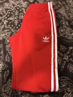 adidas レッド ジャージズボンのサムネイル