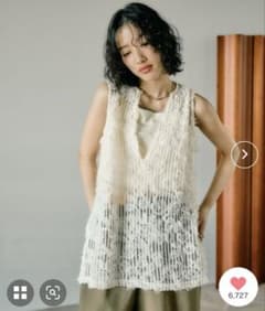 LEPSIM ニュアンス柄レーシーベストのサムネイル